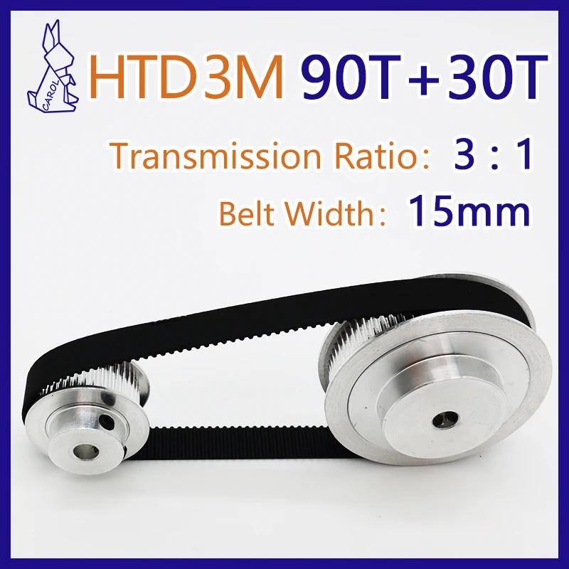 HTD Ǯ Ʈ Ʈ   ŰƮ, 3M   Ʈ, Ʈ ʺ 15mm, HTD3M Ÿ̹  ŰƮ, 90 , 30T, 90T